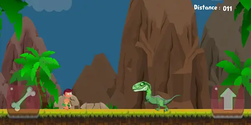 Caveman In Dino Island 1 تصوير الشاشة