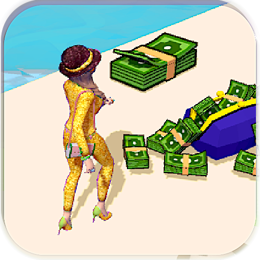 Rich Run Race 3D!Girl Dress Up Games icon