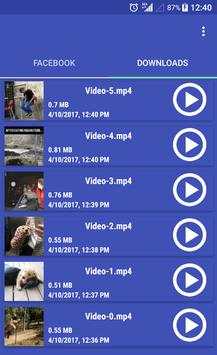 Video Downloader For Facebook screenshot 5