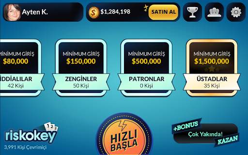 Okey - Risk Okey screenshot 2