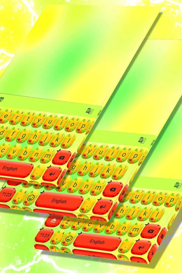Bright Ladybug Keyboard Theme 5 تصوير الشاشة