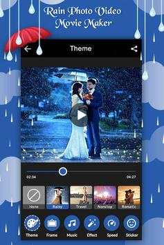 Rain Photo Video Maker With Music screenshot 1