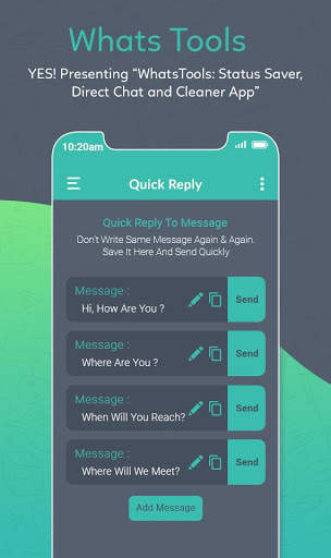 Whats Tools - Status Saver, Direct Chat & 12  tool screenshot 5