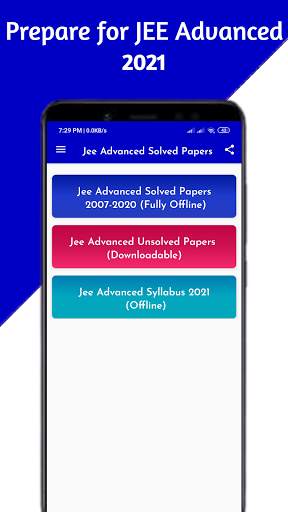 Jee Advanced Solved Papers Offline screenshot 1