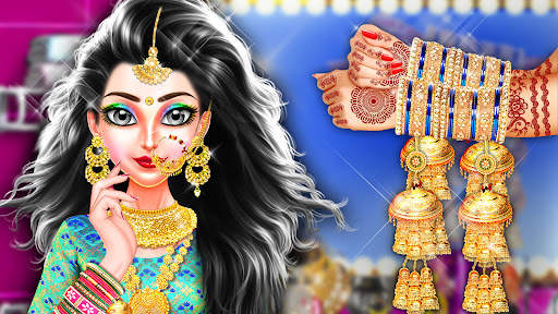 Indian Wedding Game - Makeup screenshot 1