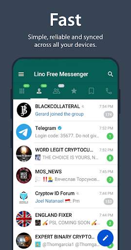 Lino Free Messenger screenshot 1