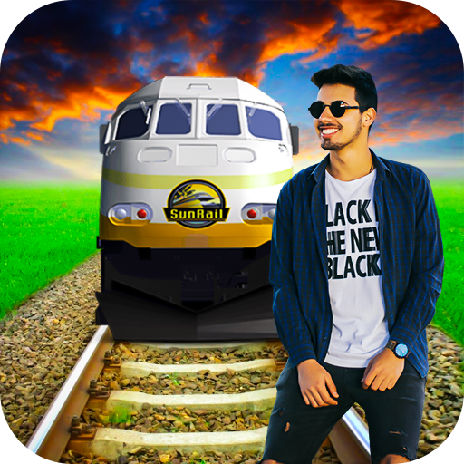 Train Cut Paste  Photo Editor icon
