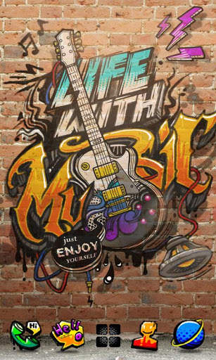 Music life GO Launcher Theme screenshot 2