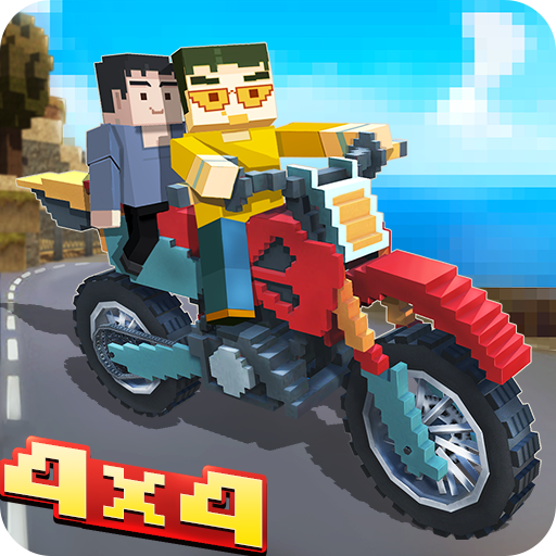 Blocky Moto Bike SIM: Winter Breeze icon
