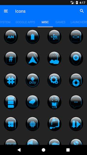 Blue Glass Orb Icon Pack screenshot 8