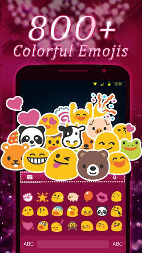 Pink Diamond Keyboard Theme 2 تصوير الشاشة