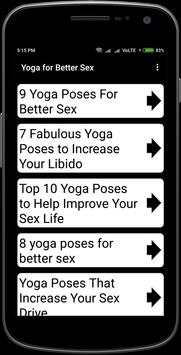 Yoga for Better Sex 1 تصوير الشاشة