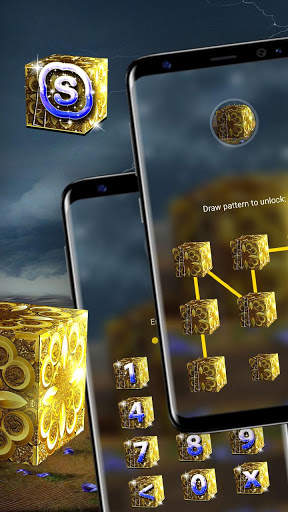 Golden Cube Launcher Theme screenshot 5