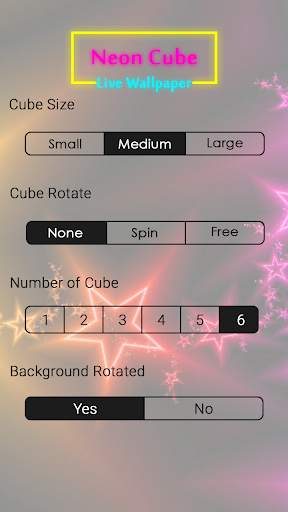 Neon cube live wallpaper screenshot 5