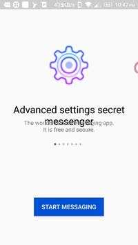 Advanced settings secret messenger screenshot 2