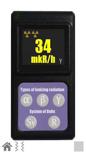 Radiation dosimeter simulator screenshot 2