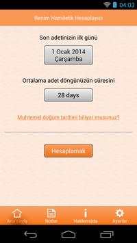 Benim Hamilelik Hesaplayıcı screenshot 1