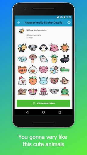 Happy Animalls Sticker for WhatsApp (WAStickers) screenshot 4