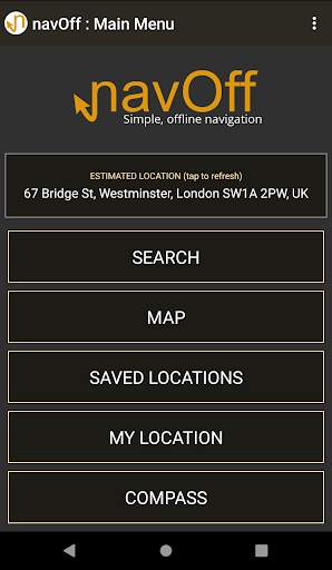 navOff - offline compass navigation screenshot 1