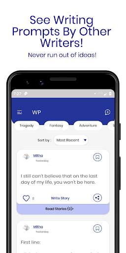 Writing Prompts - An Online Co screenshot 1