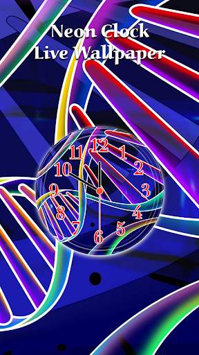 Neon Clock Live Wallpaper screenshot 4