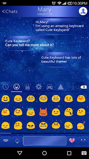 Magic Star Emoji Keyboard Skin screenshot 2