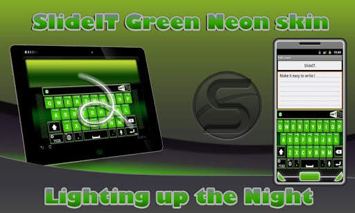 SlideIT Green Neon Skin screenshot 1