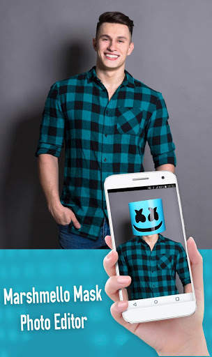 Marshmello Mask Camera Photo Editor screenshot 6