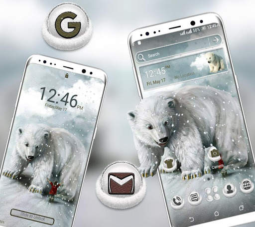Snow Bear Launcher Theme screenshot 3