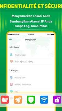 Proxy gratuit rapide de VPN (RPV) GTG screenshot 5