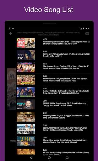 Hindi HD Video Songs screenshot 14