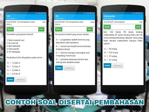SOAL TES UNBK SMP MTS 2021 скриншот 6