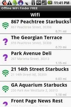 Offline WiFi Finder FREE screenshot 1