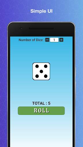 Dice Roller : 6-sided dice at your fingertips screenshot 1