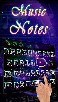Music Notes Keyboard Theme screenshot 1