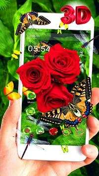 3D Rose Parallax Launcher Theme🌹 screenshot 2