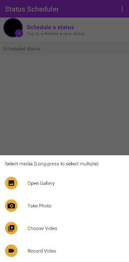 Status Scheduler for WhatsApp screenshot 2