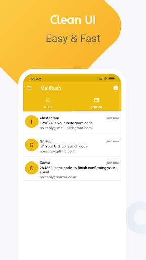 Temp Mail - by MailRush screenshot 3