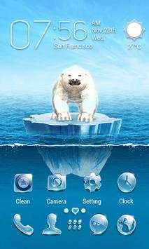 The Polar Bear 3D V Launcher Theme screenshot 2