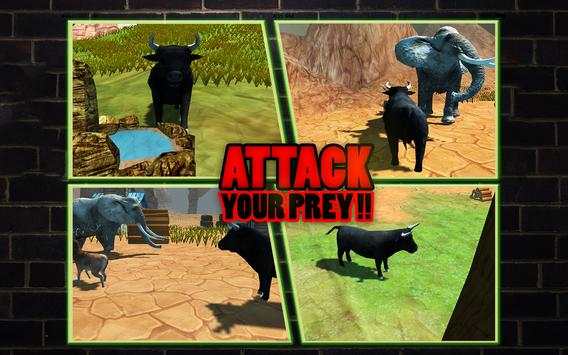 Angry Bull Fighting Game - Jungle Adventures 🐂 screenshot 14