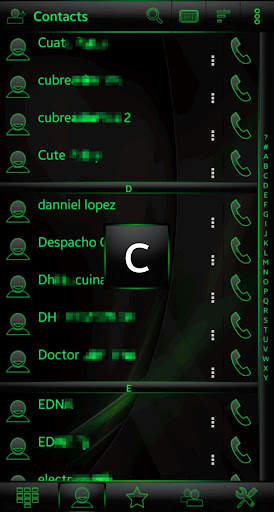 Theme RocketDial Spectra Green Glass screenshot 3