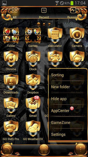 Black Knight GO Launcher Theme screenshot 2