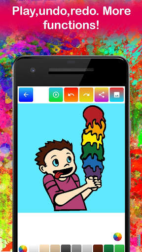 Cake Coloring Pages Game for kids 🎂 screenshot 4