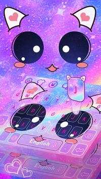 Klawiatura Emoji Galaxy Kitty screenshot 2