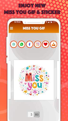 Miss You GIF : Miss You Stickers For WhatAapp screenshot 4