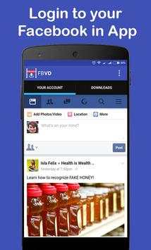 Descargar videos para Facebook screenshot 1