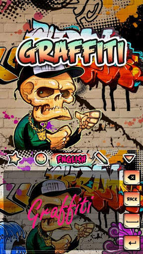 Retro Grafitti GO Keyboard Animated Theme screenshot 5