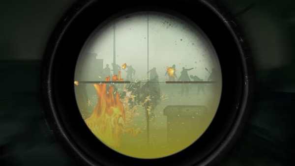 sniper vs zombie berjalan screenshot 2