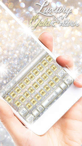 Luxury Gold & Silver Keyboard screenshot 3