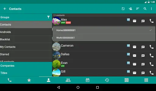 DW Contacts & Phone & SMS 9 تصوير الشاشة
